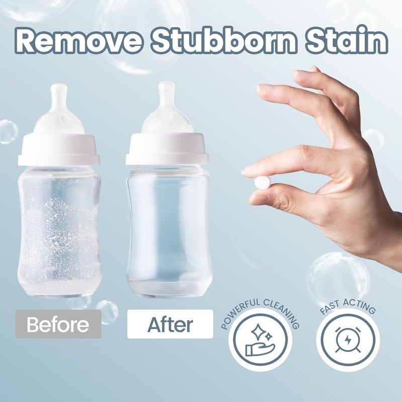 NCVI 150 PCS Detergent Washing Tablets Compatible with Momcozy, Baby Brezza, GROWNSY Bottle Washers, Effective Cleaning & Easy to Use, and Suitable for All Baby Bottle Washers - Image 4